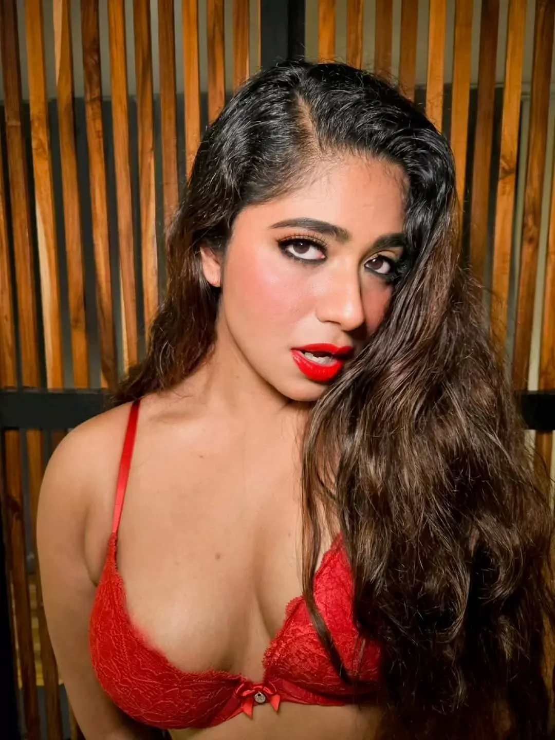 Piyali Teen Escort in Red Bikini