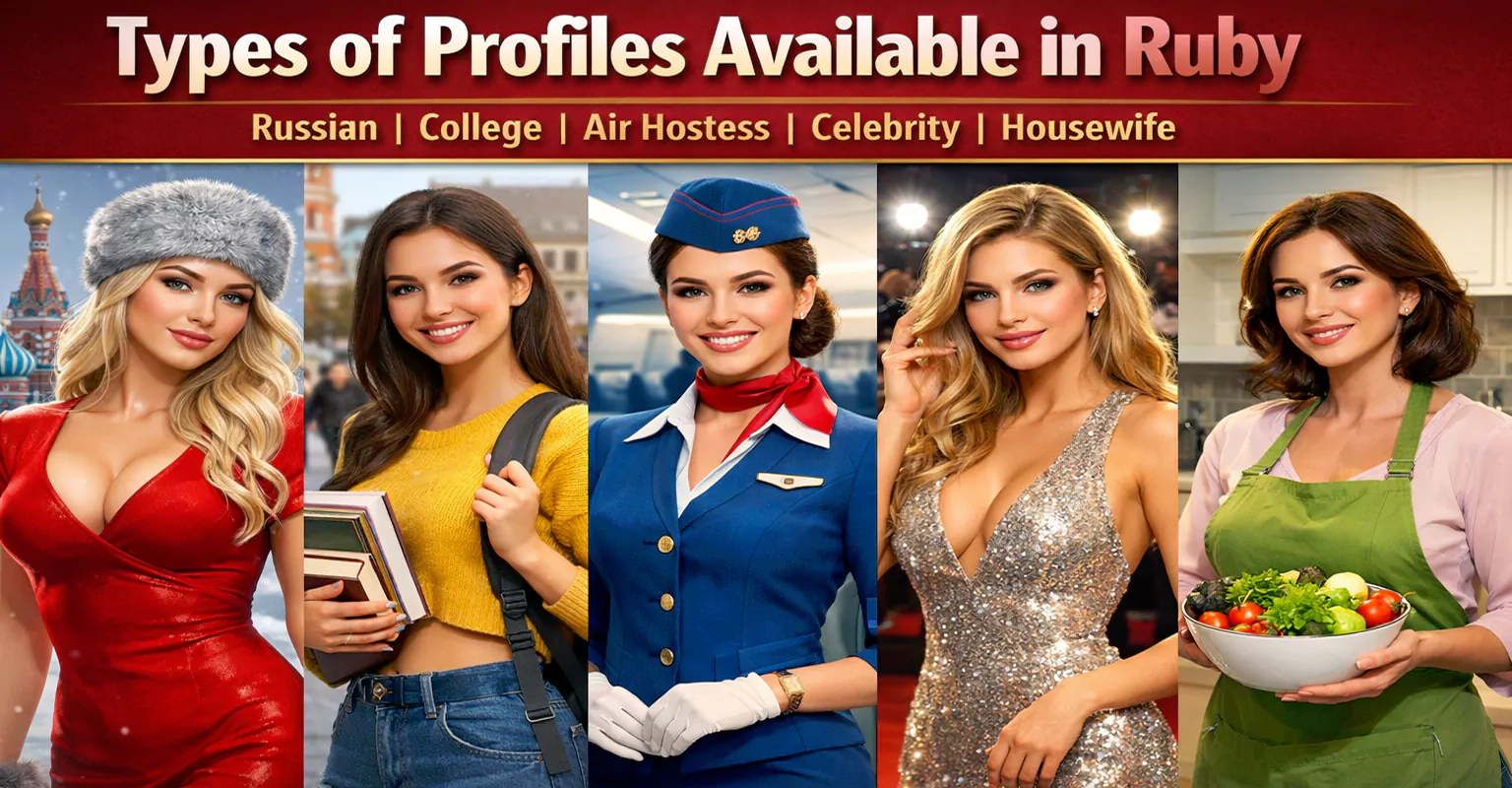 Types of Escorts & Call Girls Available in Ruby
